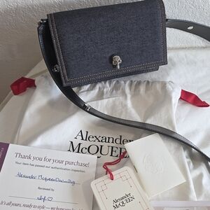 Alexander McQueen Denim Crossbody Bag